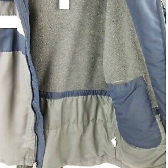 ☃️GAP KIDS 1969 Boys Size L Hooded Navy & Grey Coat☃️ - Picture 5 of 6